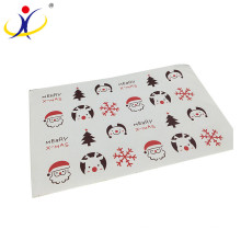 Customized !Hot selling cheap custom transparent christmas sticker paper